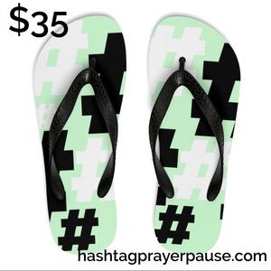 #PrayerPause Mint Madness Flip-Flops